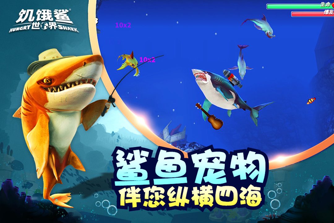 【饥饿鲨世界】鲨鱼宠物